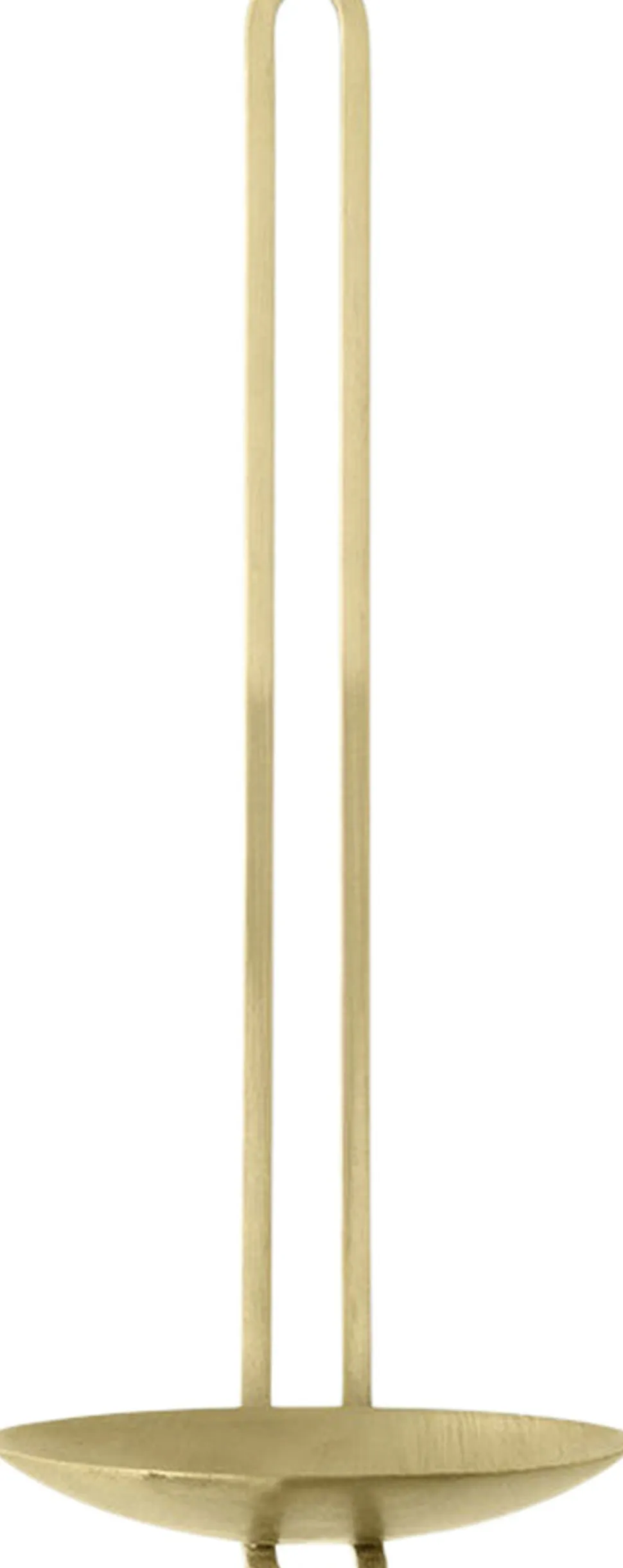 Clip Candle Holder H34, Wall, Brass