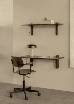 Corbel Desk, Dark Stained Oak