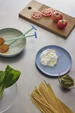 Crave Salatbestik Ravfarve/Lysegrøn/Blå sæt af 2