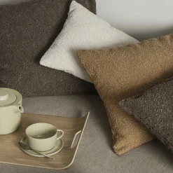 Cushion cover -BOUCLE- Colour Espresso 50 x 50 cm