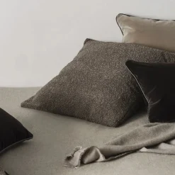 Cushion cover -BOUCLE- Colour Espresso 50 x 50 cm