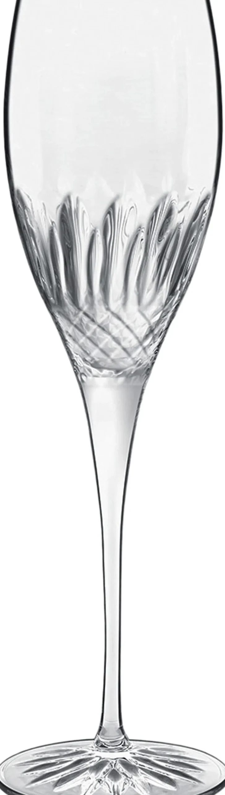 Diamante 4 stk. champagneglas klar 22 cl Ø7cm H23,