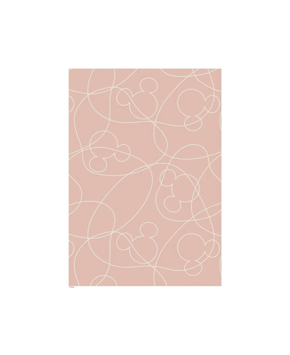Disney - Mickey Mouse Pink & White Outline