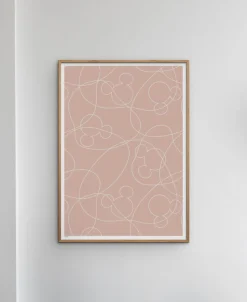 Disney - Mickey Mouse Pink & White Outline