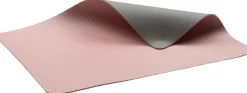 Dækkeserviet 46x33 4 stk. Grå/Light pink