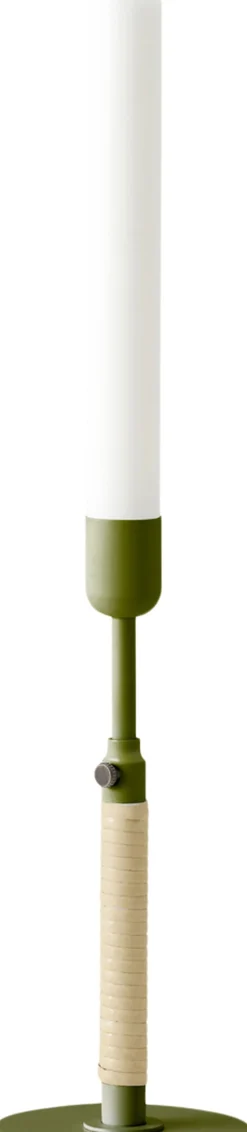 Duca Candleholder, Olive Green