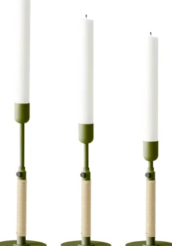 Duca Candleholder, Olive Green
