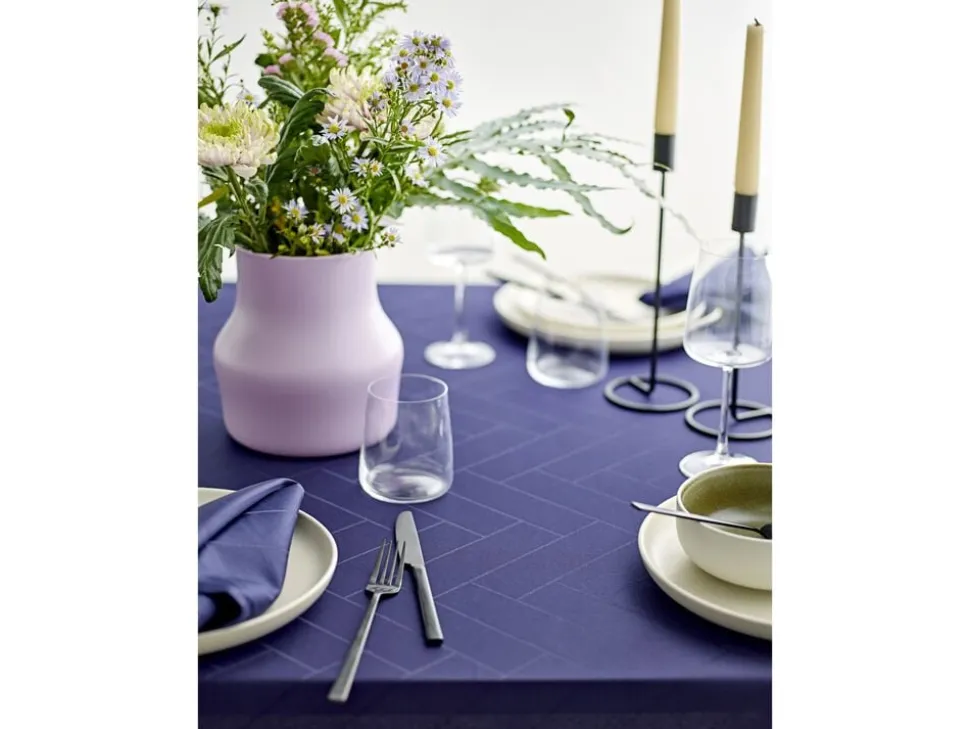 Dug Tiles Damask Indigo