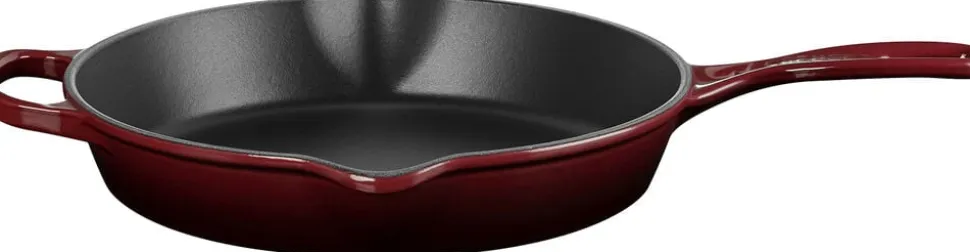 Dyb Stegepande i støbejern 26cm Garnet
