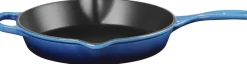 Dyb Stegepande i støbejern 26cm Azure Blue