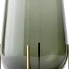 Echasse Vase, L, Smoke/Brushed Bras