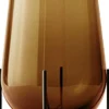 Echasse Vase, M, Amber/Bronzed Bras