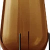 Echasse Vase, S, Amber/Bronzed Bras