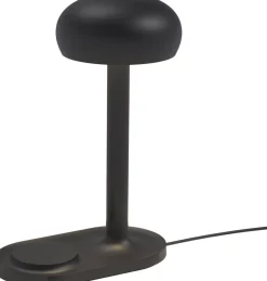 Emendo lampe med Qi trådløs oplader Black