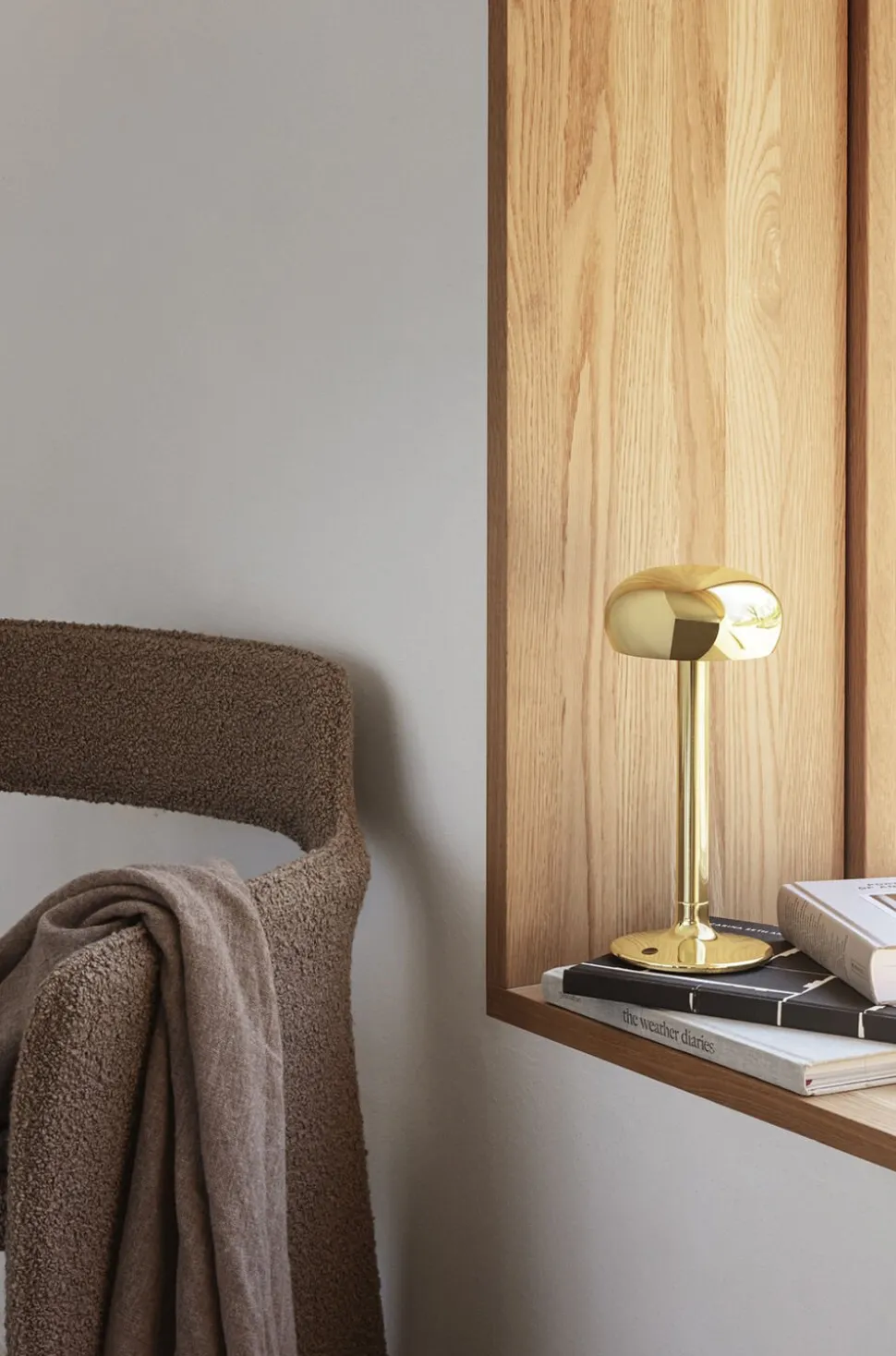 Emendo LED batterilampe Brass