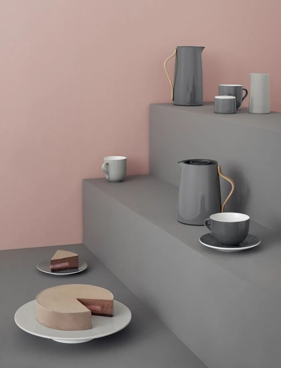 Emma termokande, te 1 l, grey