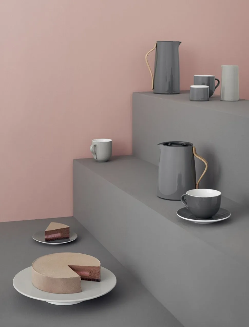 Emma termokande, te 1 l, grey
