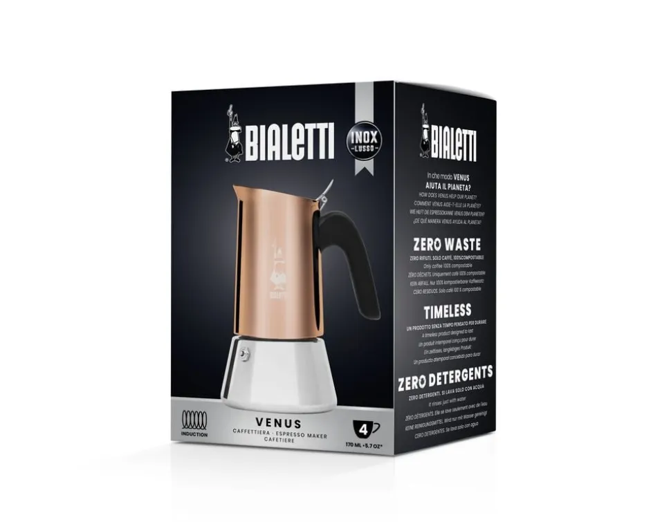 Espressokande Venus, 4 kop Kobber Bialetti