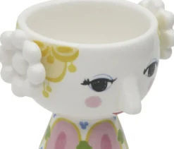 Eva Fyrfadsstage Ø6. 5 cm gul/lavendel 2 stk.