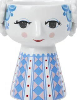 Eva Lysestage H9. 5 cm blå