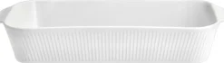 Fad dybt Plissé 35 x 19 x 6 cm Hvid