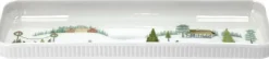 Fad rektangulært Vinter 36 x 12 cm Hvid Ovnfast porcelæn
