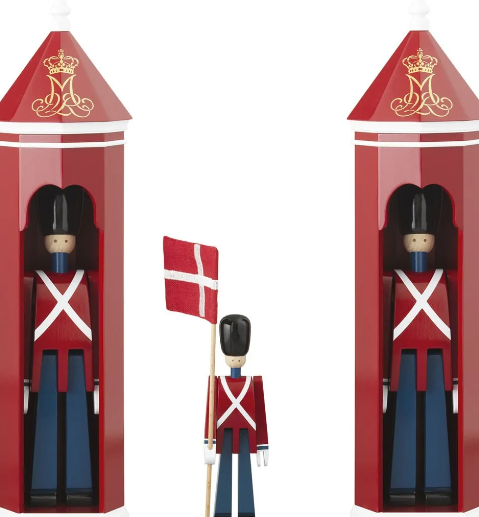 Fanebærer mini rød/blå/hvid