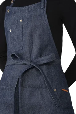 Five Pockets Apron , Slim Fit, Denim Brut