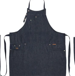 Five Pockets Apron , Slim Fit, Denim Brut