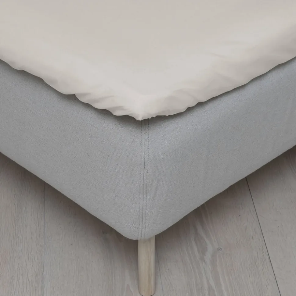 Flonel formsyet lagen, creme