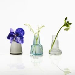 Flora Vase lang hals klar H24