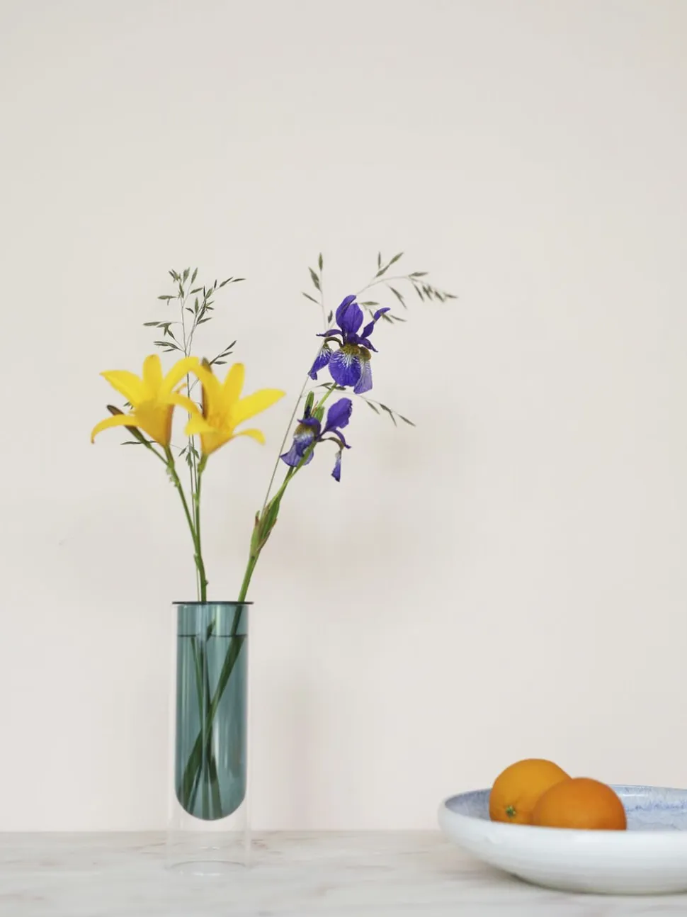 FLOWER TUBE, TALL TUBE, CYAN, 65200C