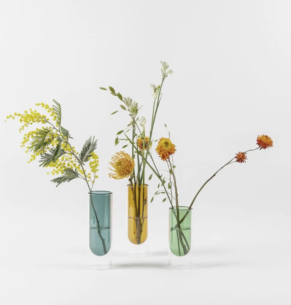 FLOWER TUBE, TALL TUBE, CYAN, 65200C