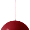 Flowerpot Pendant VP2, Vermilion Red