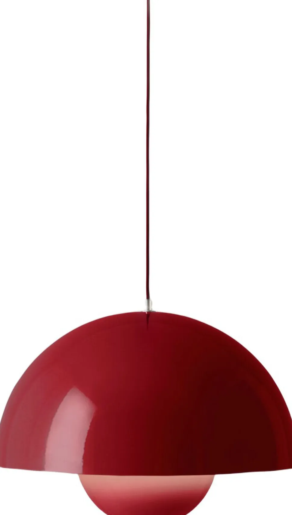 Flowerpot Pendant VP2, Vermilion Red