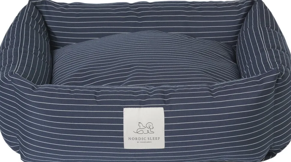 Fossflakes Hundeseng Navy Pinstripe
