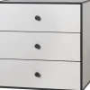 Frame 49 med 3 skuffer - Lysegrå