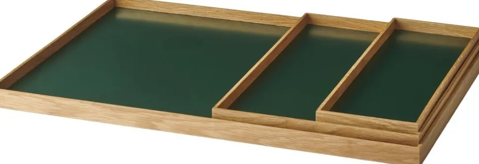 Frame tray medium oak/green