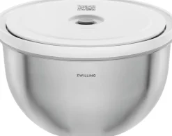 Fresh & Save BOWLS Vakuumskål L / 26 cm, Rustfrit stål, Sølv