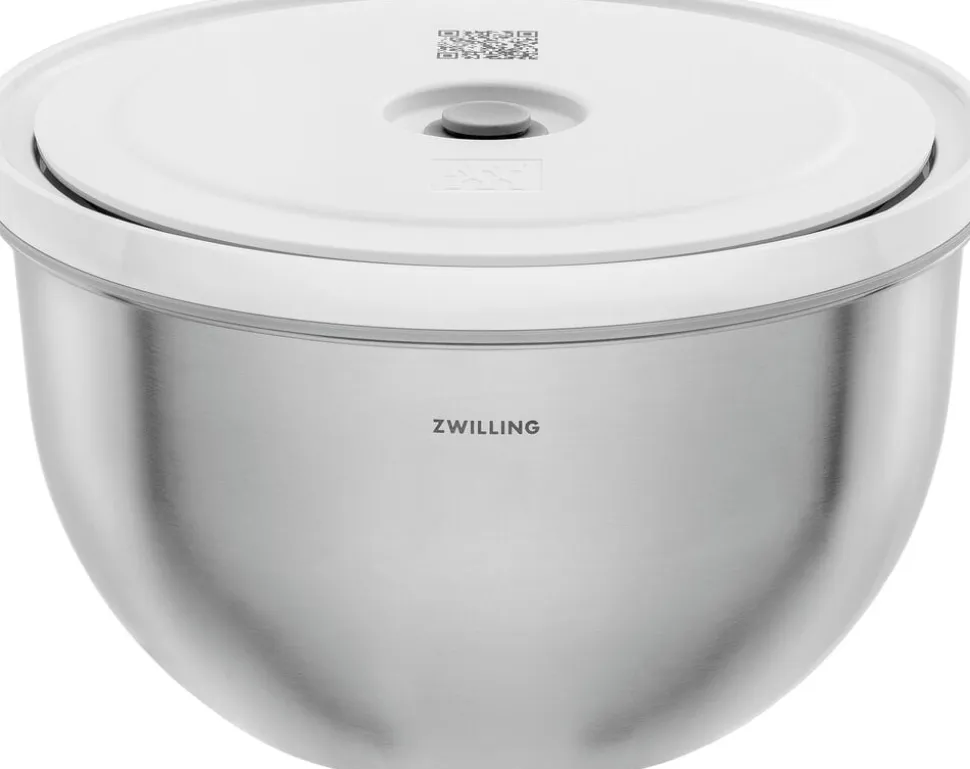 Fresh & Save BOWLS Vakuumskål L / 26 cm, Rustfrit stål, Sølv
