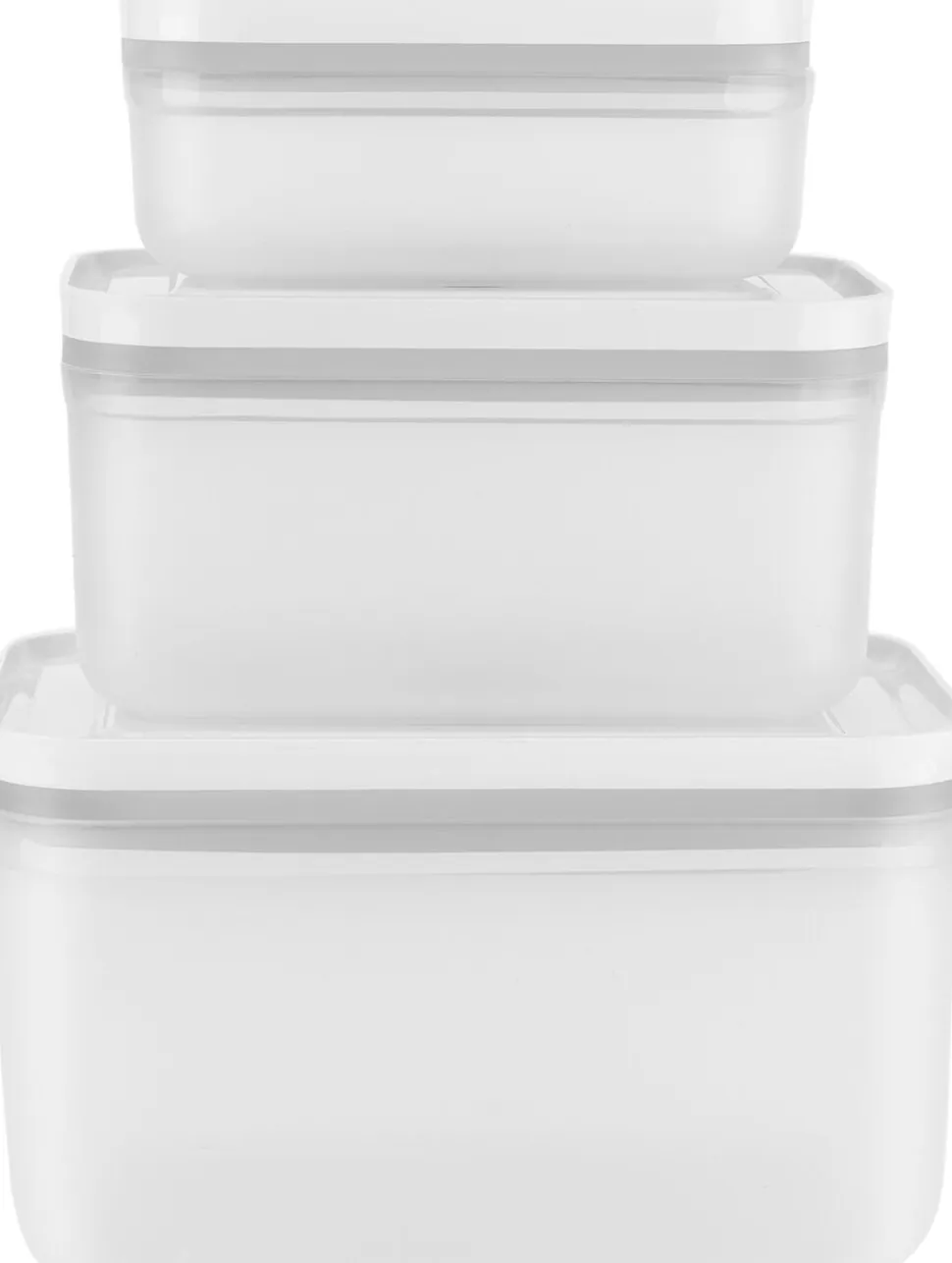 Fresh & Save Vakuum beholdersæt 3d i plastik. S,M, L
