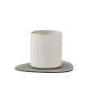 GLASS MAT CURVE (11x13cm) NUPO light grey