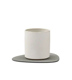 GLASS MAT CURVE (11x13cm) NUPO light grey