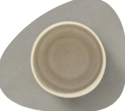 GLASS MAT CURVE (11x13cm) NUPO light grey