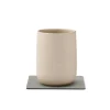 GLASS MAT SQUARE (10x10xm) NUPO light grey