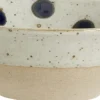GRAINY dot bowl, sand/dark blue