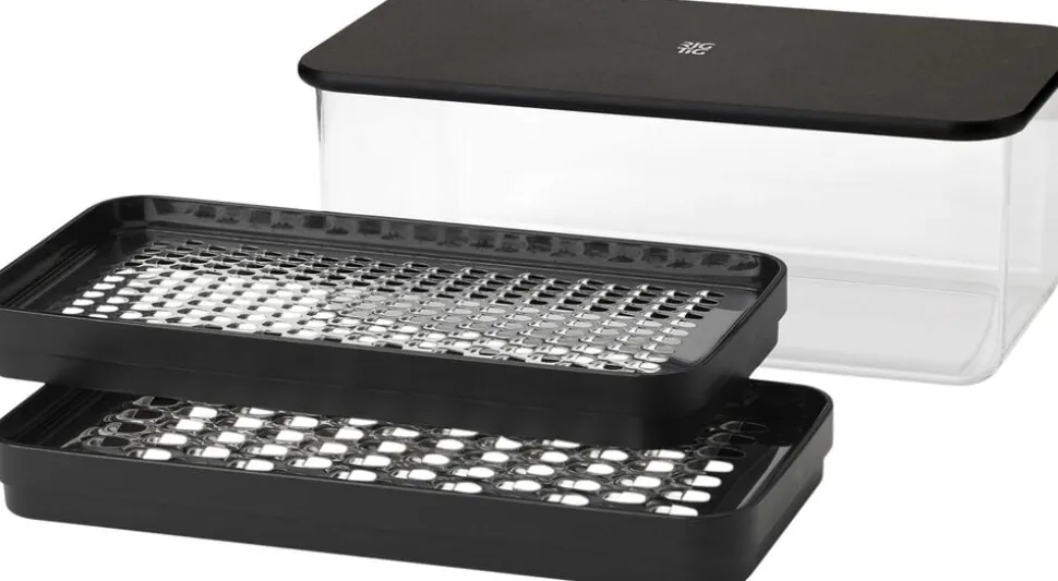 GRATE-IT rivejern med beholder black