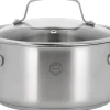 Gryde med glaslåg Roya 3 liter 20 cm Rustfrit stål