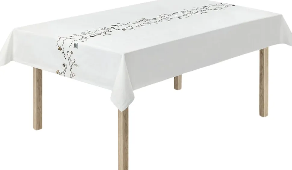 Hammershøi Christmas Dug 150x320 cm hvid m. deko