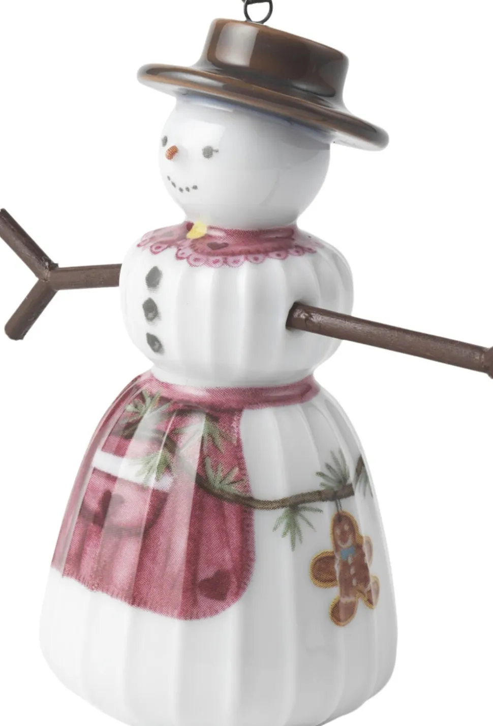 Hammershøi Christmas Snekone hængende H9 hvid m. deko